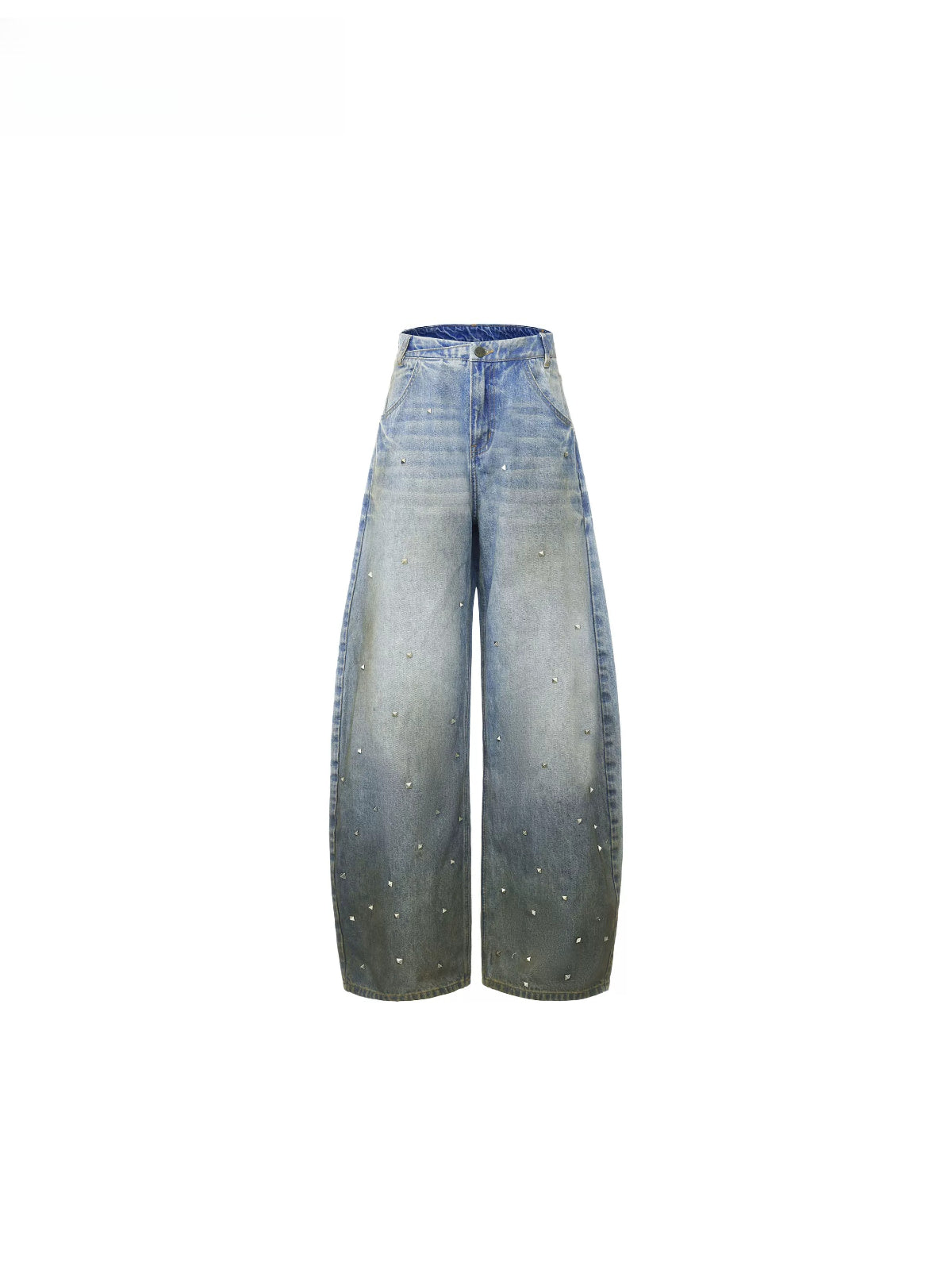 Gradient Whisker Wide Leg Jeans