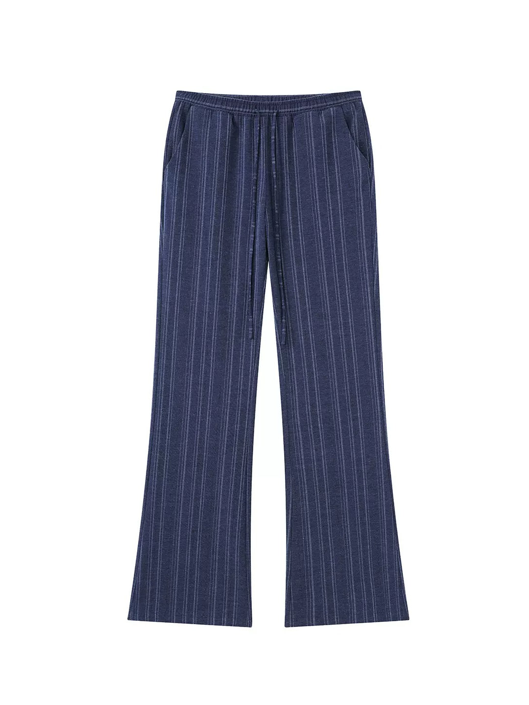 Striped Jacquard Elastic-Waist Pants