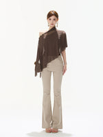 Crystal Mesh Cape Top