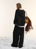 Vintage Striped Layered Sweatshirt Set