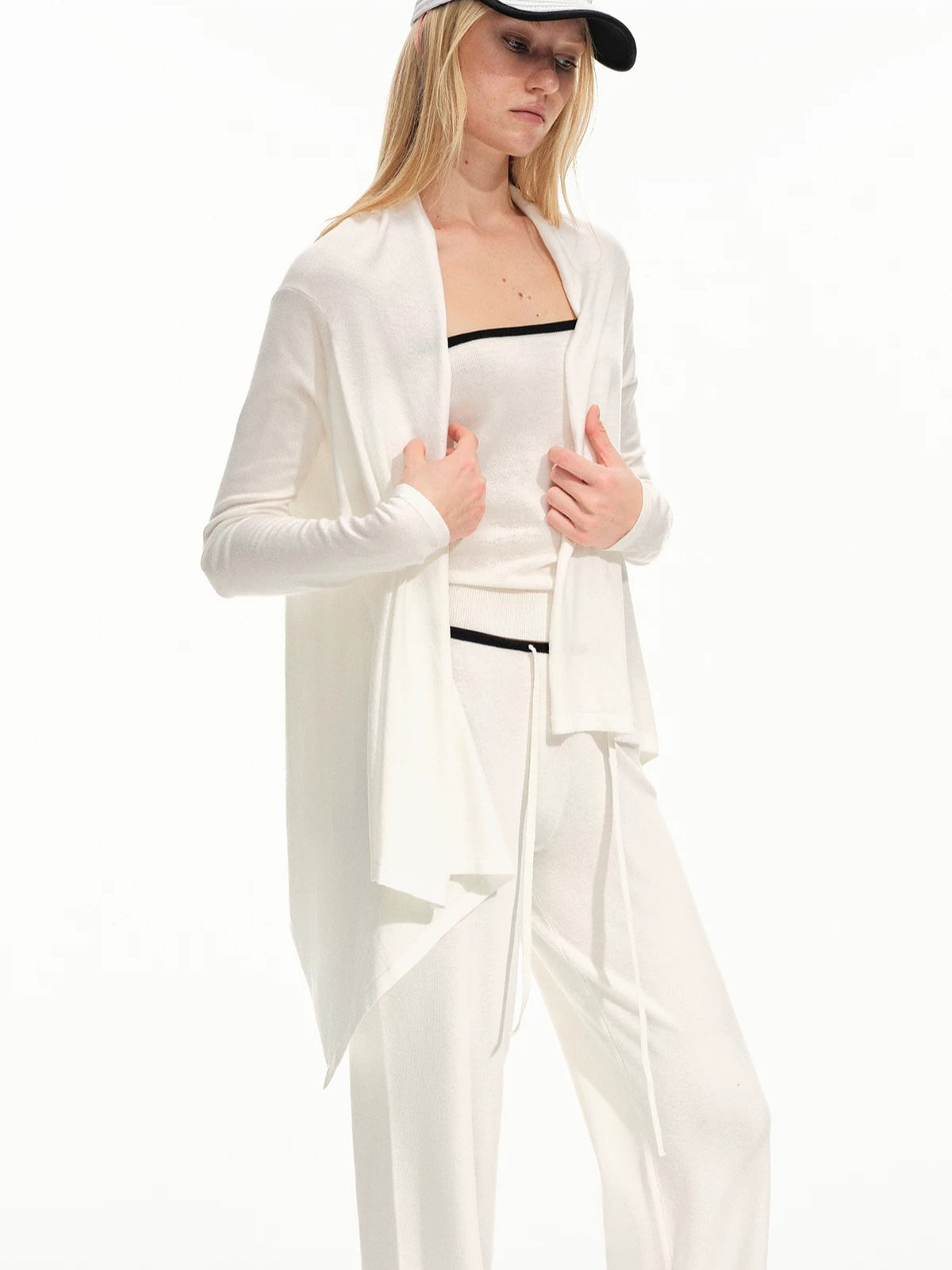 Knit Cardigan Three Piece Set