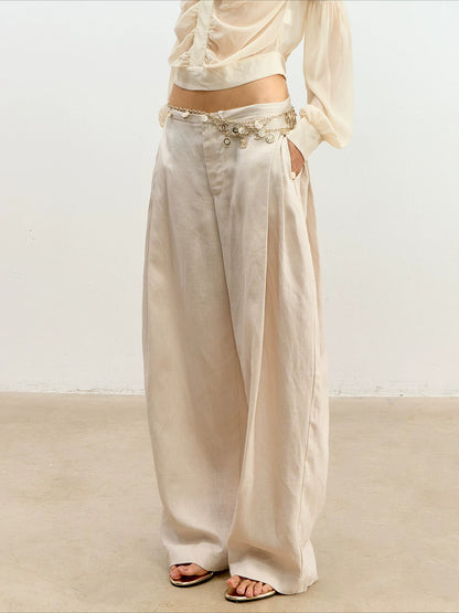Linen Wide Leg Pants