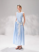 Polka Tie Midi Dress