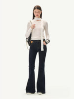 Vintage Raw Denim Slim Flare Jeans