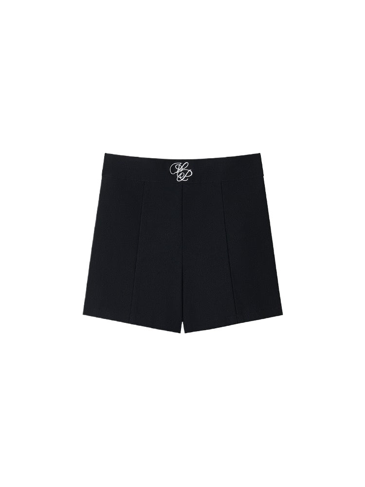 High-Waisted Elastic Slimming Bottoming Shorts