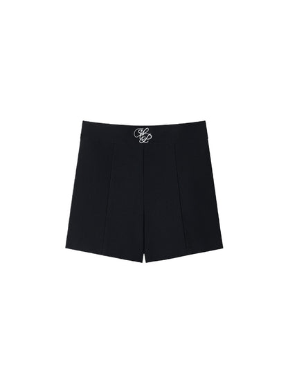 High-Waisted Elastic Slimming Bottoming Shorts
