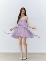 Ruffle Chiffon Cami Dress