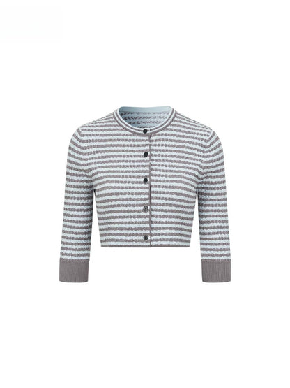 Striped Cardigan Cami Set