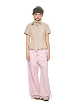 Ruched Wide Leg Pants