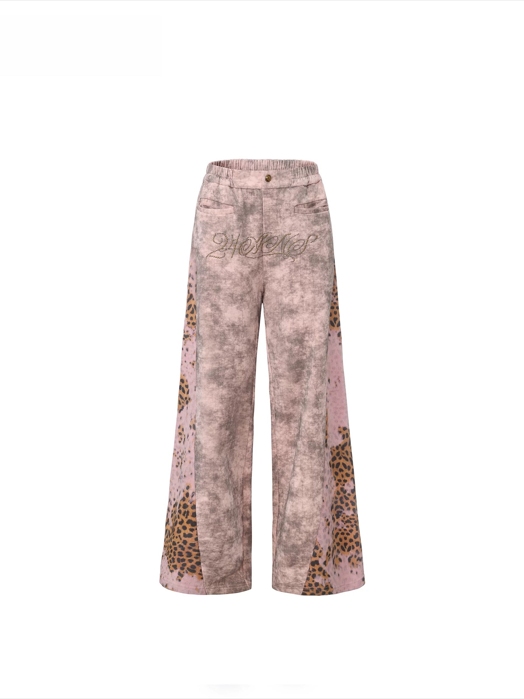 Tie-Dye Distressed Sweatpants