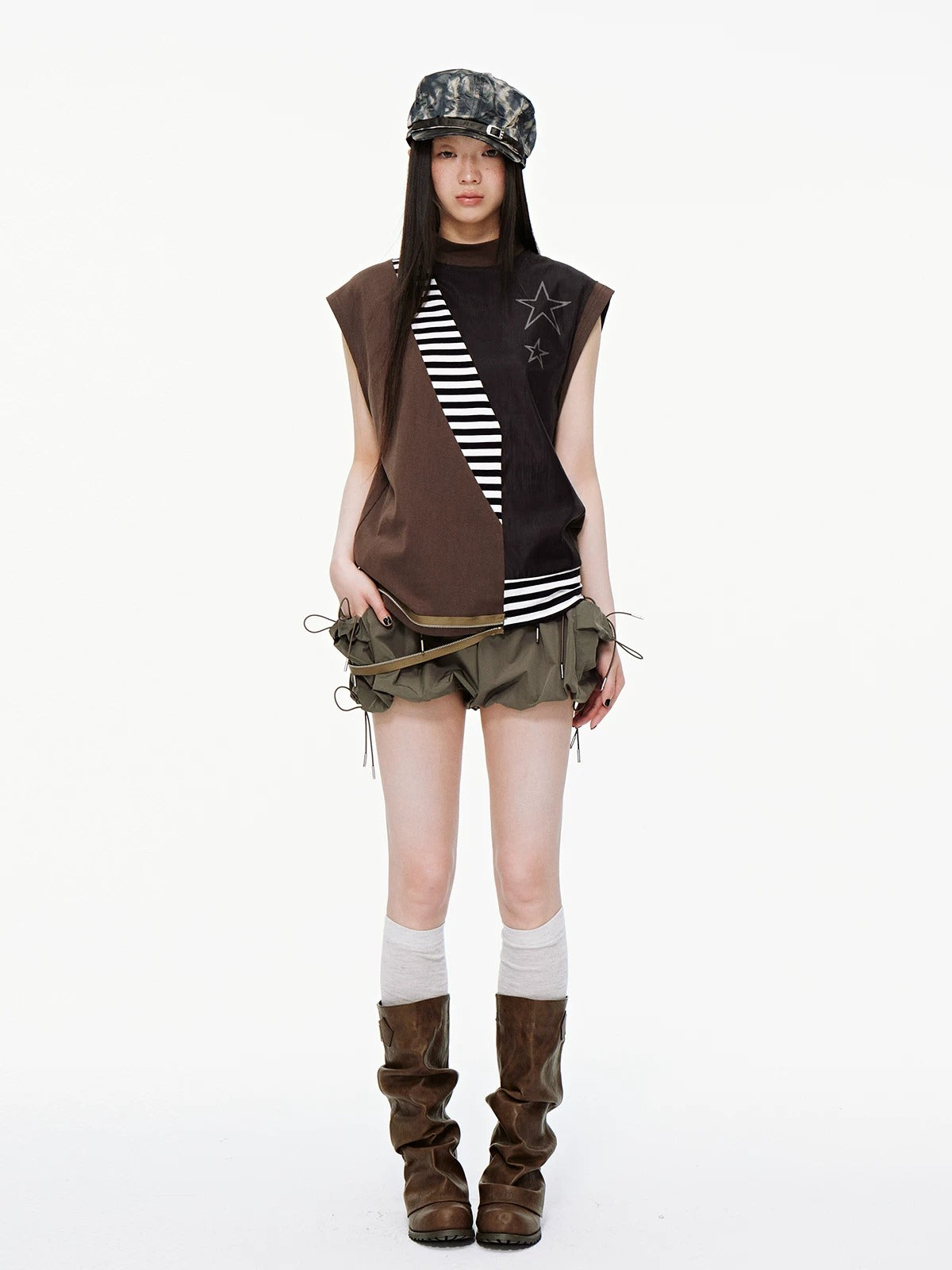 Miu Style Drawstring Bloomers Shorts