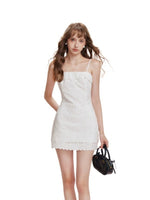 Cotton Lace Slip Dress