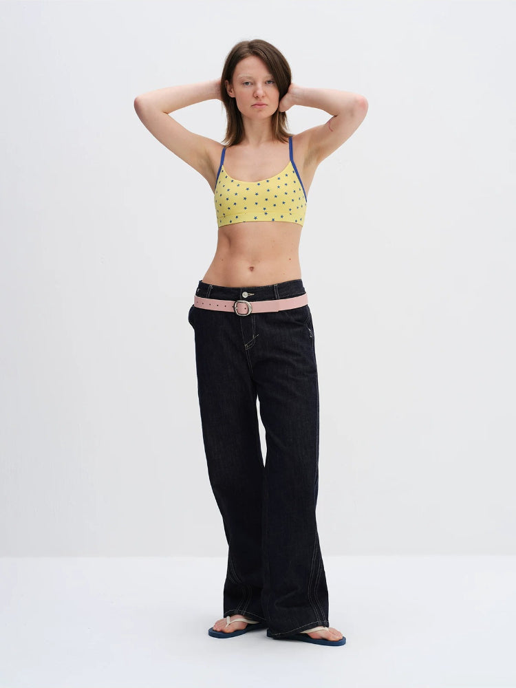 Star Print Sports Bra