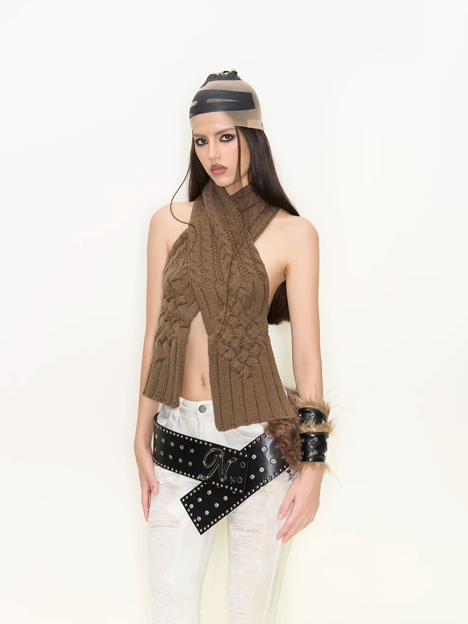 Convertible Knit Scarf Top