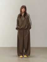 Side Zip Stand Collar Jacket