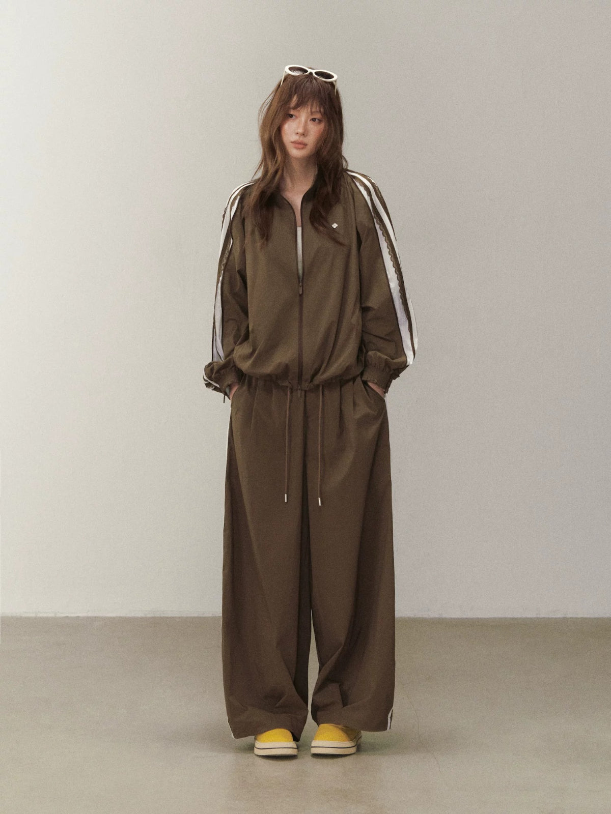 Side Zip Stand Collar Jacket