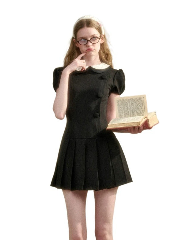 Peter Pan Pleated Dress