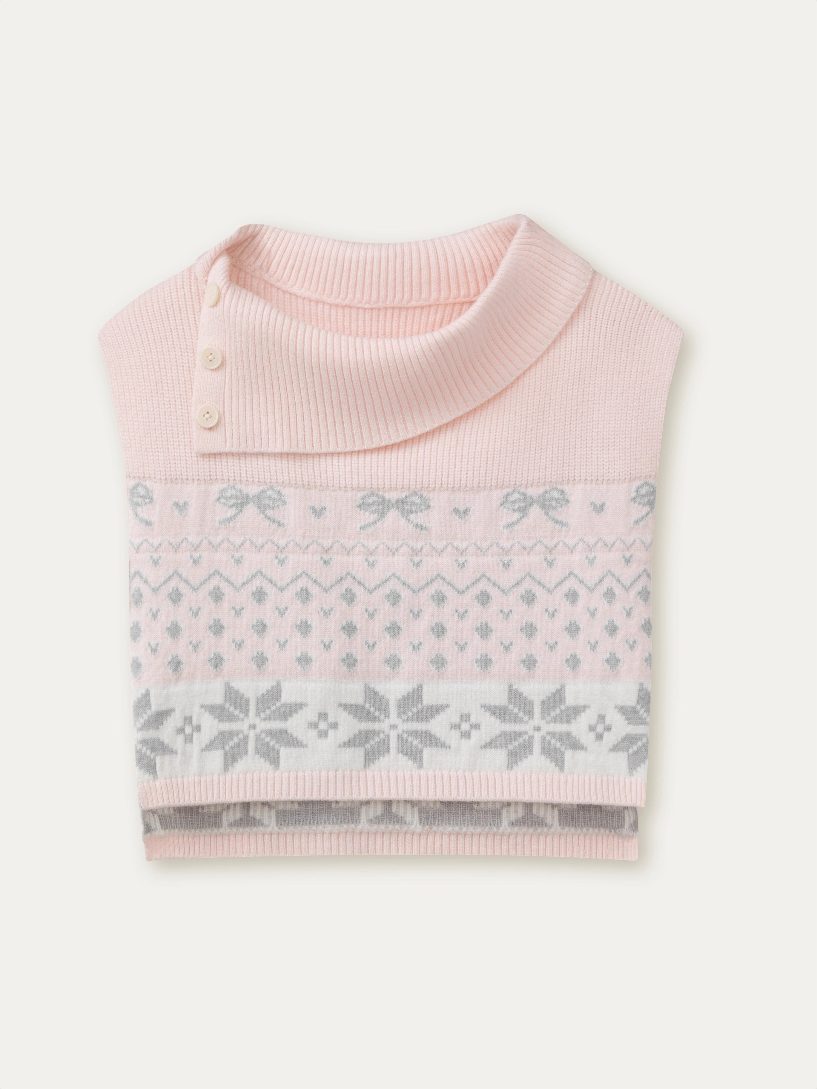 Double-Breasted Fur-Collar Coat Set