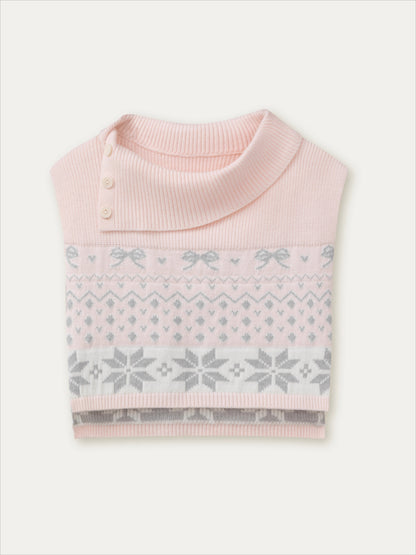 Double-Breasted Fur-Collar Coat Set