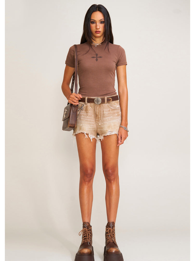 Compass Original Badge Tee Sand