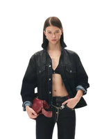 Roscoe Flocked Denim Jacket