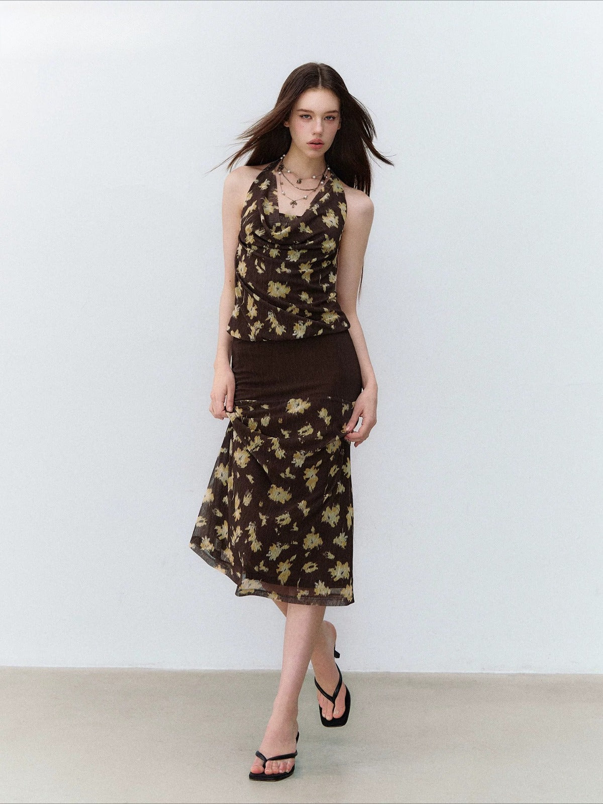 Mist Garden Mesh Dress