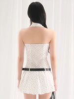 White Star Pleated Dress