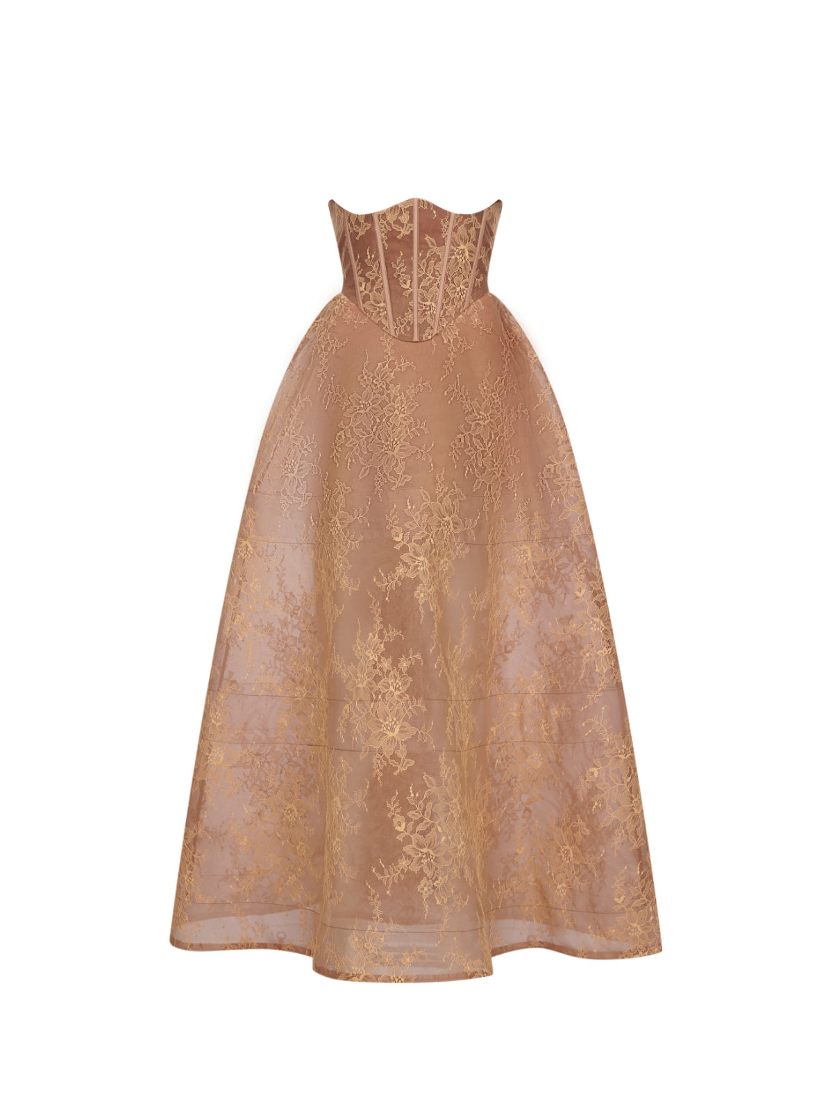 Collar Layered Tulle Mini Dress