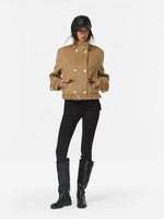 Windsor Wool Cape Knit Jacket