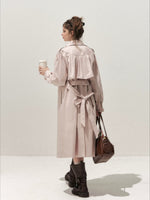 Pleated Trench Coat