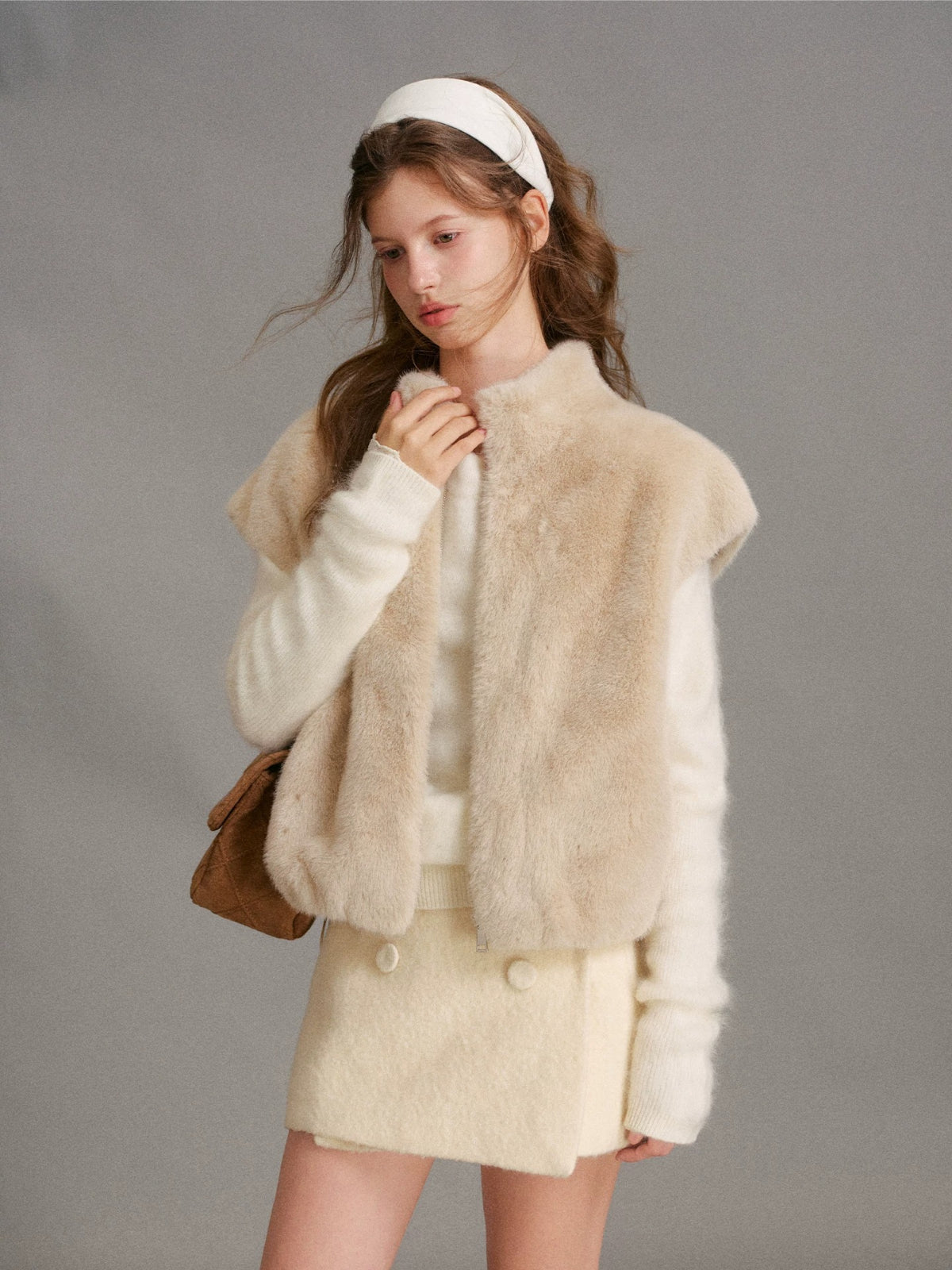 Cloud Soft Mink Vest Jacket