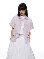 Stripe Drawstring Shirt