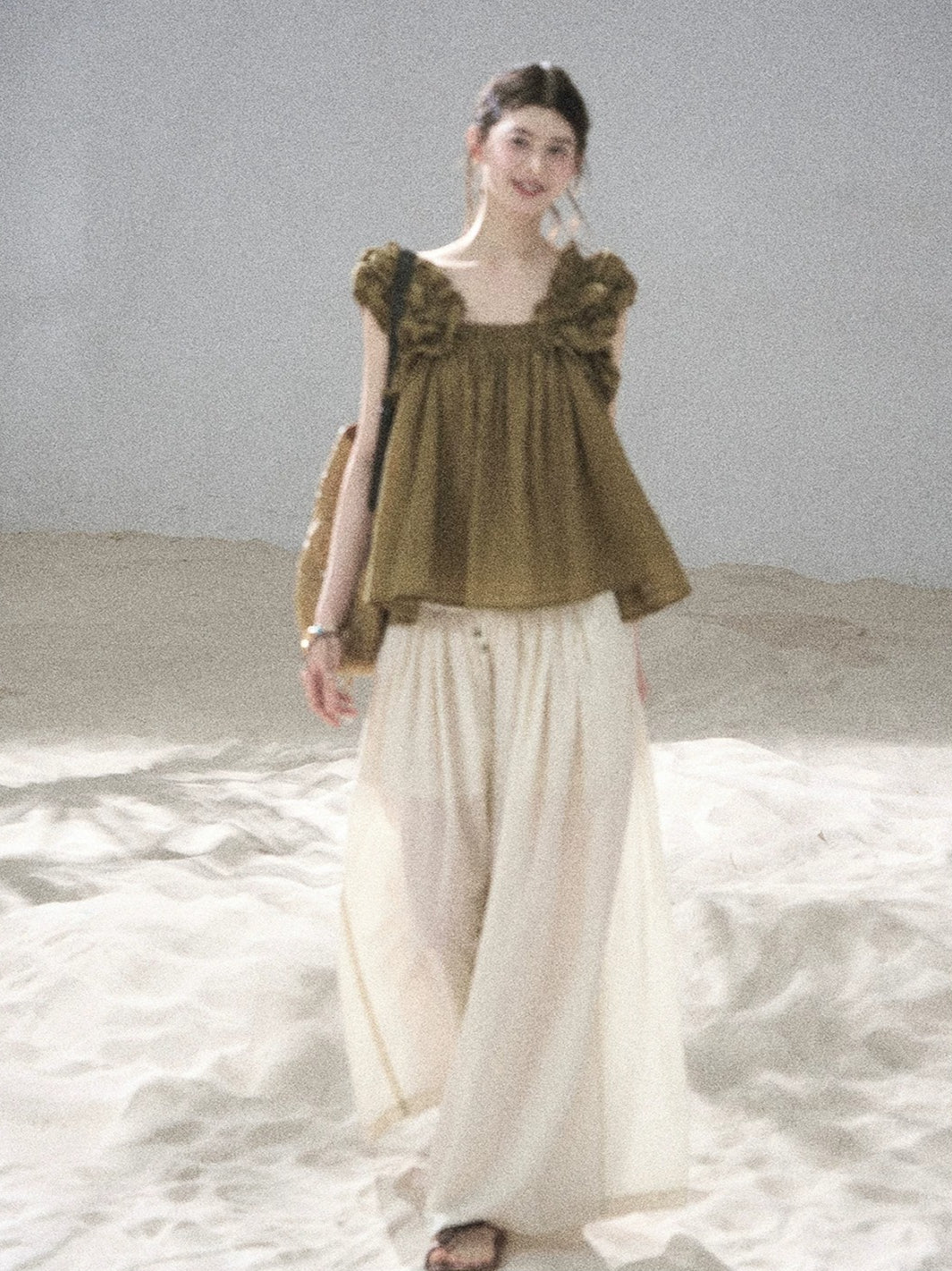 French Puff Sleeve Top