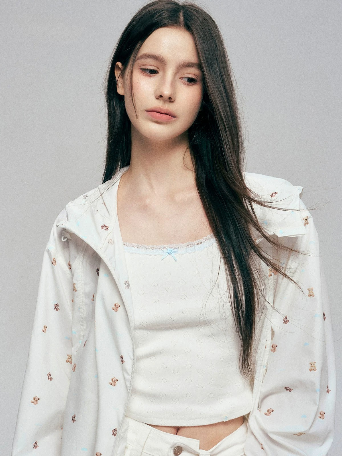 Bear Print Sun Jacket