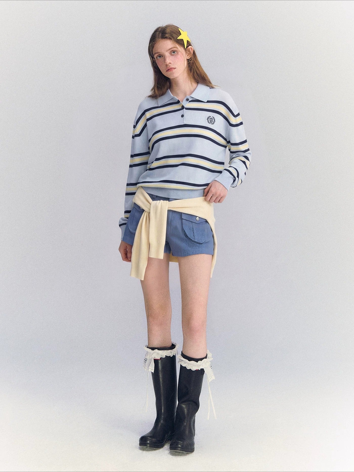 Blue Cargo Shorts