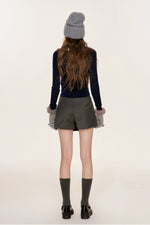 Cable Doll Collar Cardigan