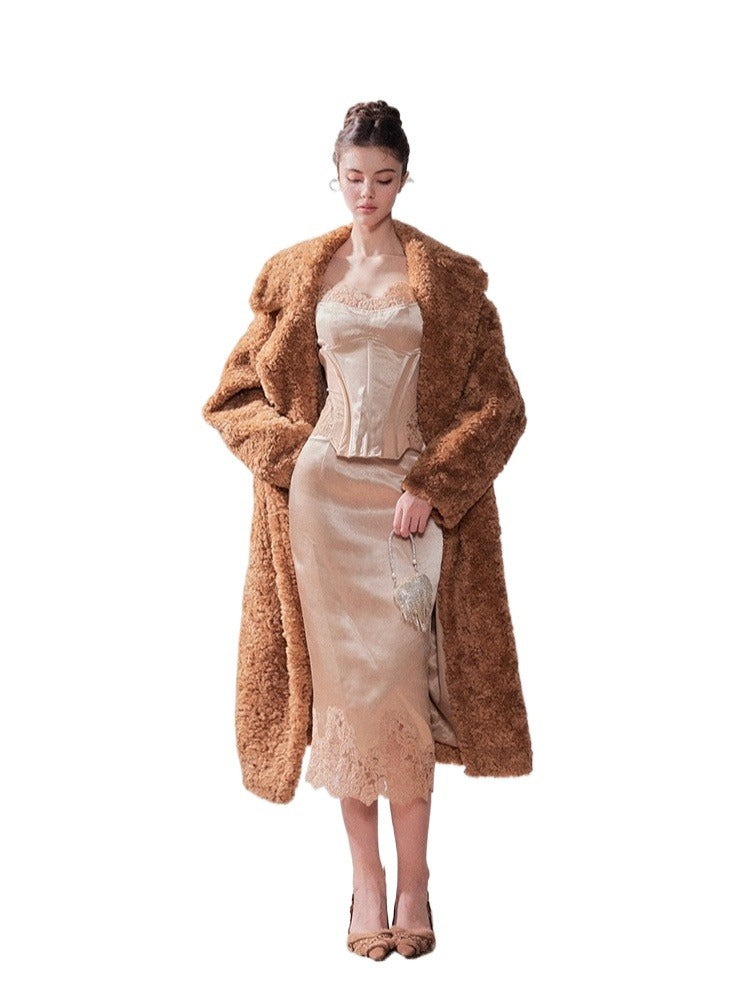 Teddy Bear Coat Eco-Friendly Oversized Lamb Wool Coat