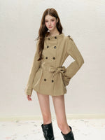 Convertible Off-Shoulder Trench