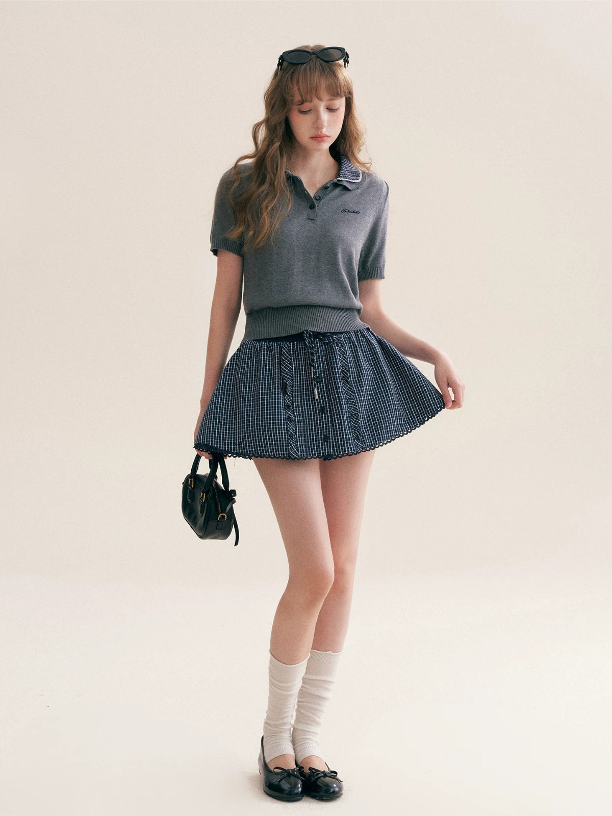 Wool Polo Knit Set
