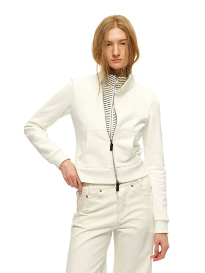 Double Zip Sweatshirt Jacket