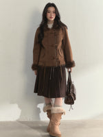 Oak Study Faux-Shearling Suede Jacket