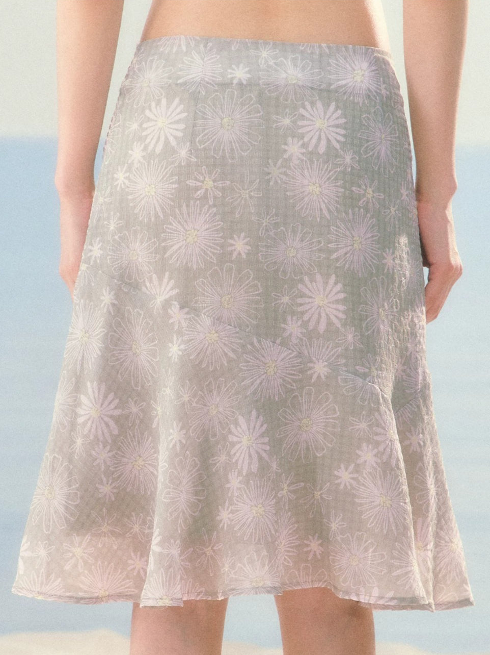 Daisy Chiffon Mermaid Skirt