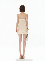 Asymmetric Chiffon Pleated Top