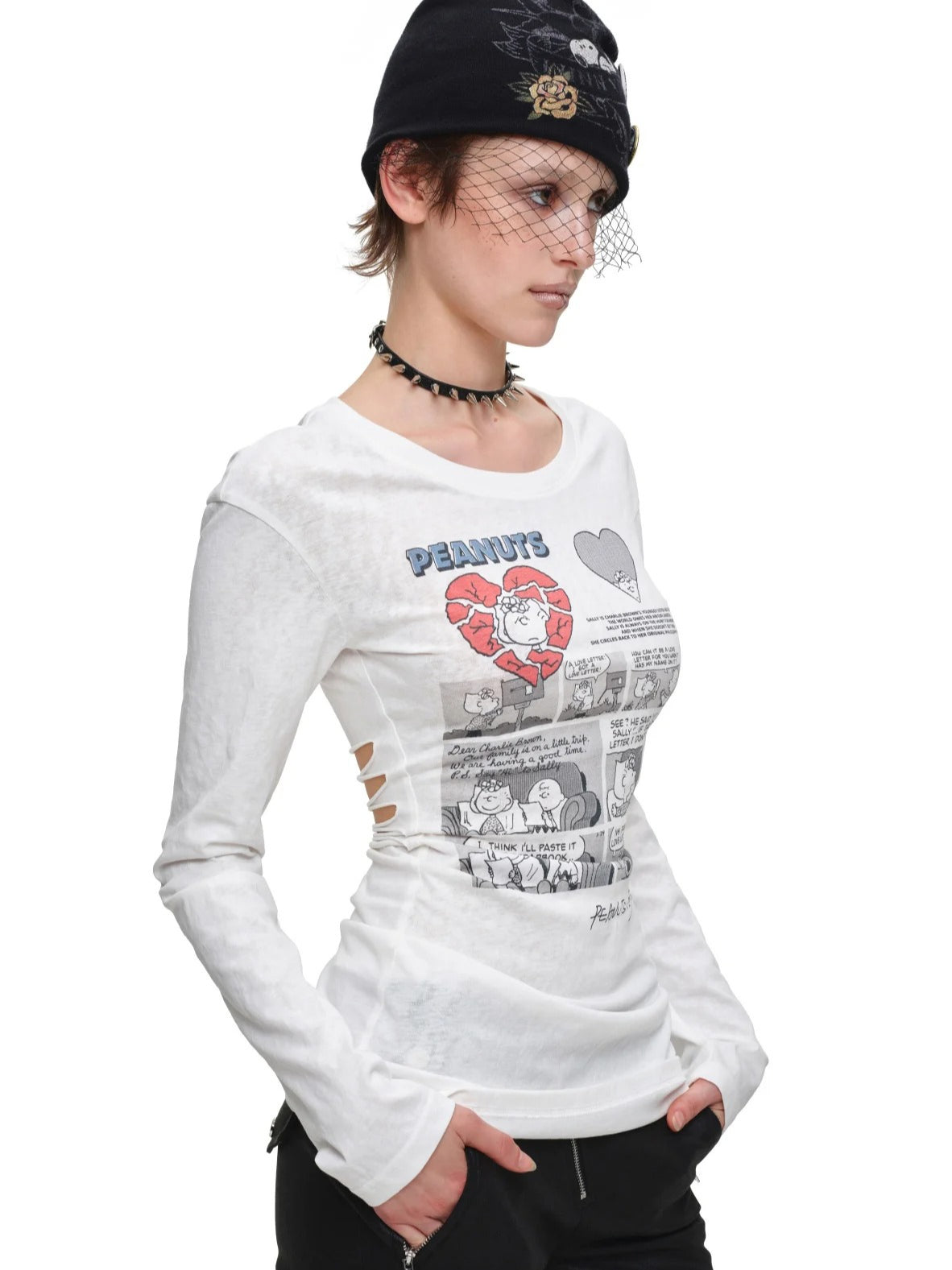 Comic Cutout T-Shirt Dress