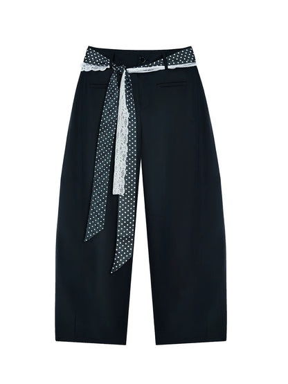 Polka Dot Straight Pants