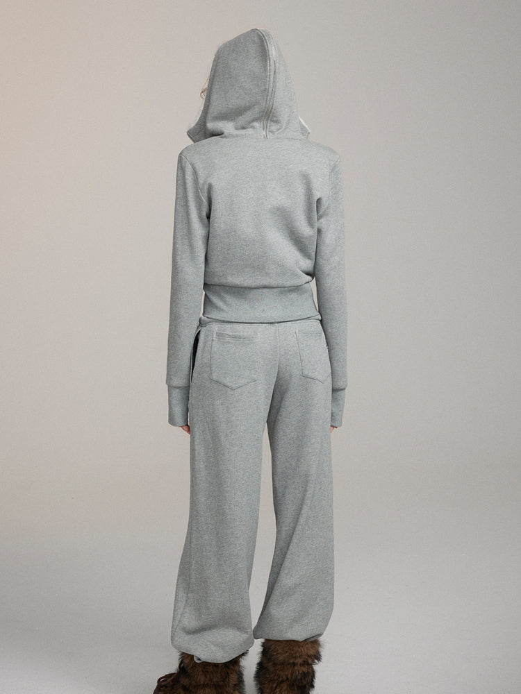 Casual Straight-Leg Sweatpants