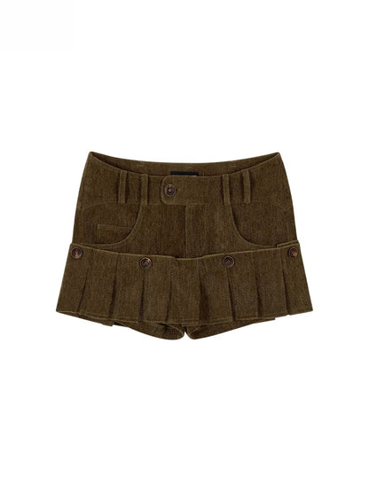 Reversible Detachable Versatile Retro Shorts