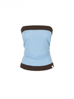 Colorblock Wool Bustier Set