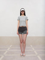 Regular-Shoulder Round Neck Short-Sleeve T-Shirt