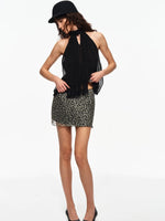 Leopard A-Line Skirt